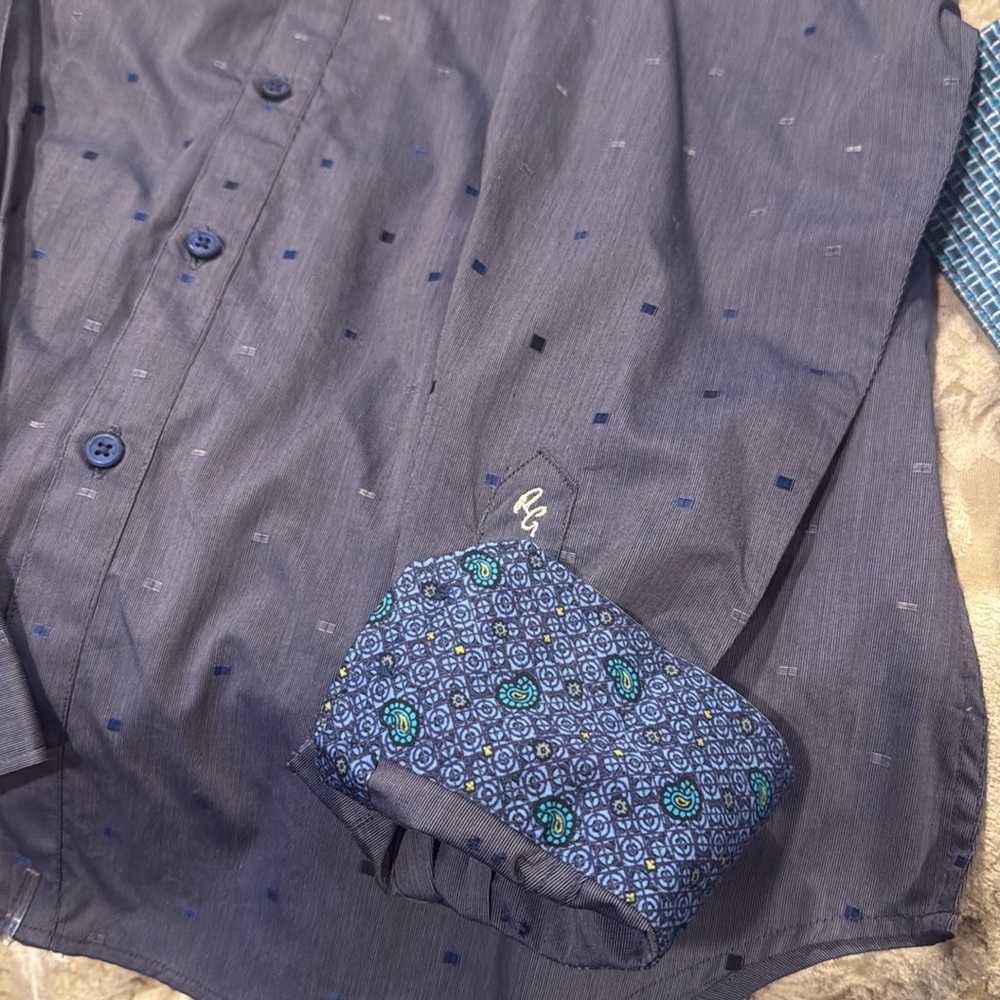 Robert Graham Blue Men's Shirt - Picture 3 of 4